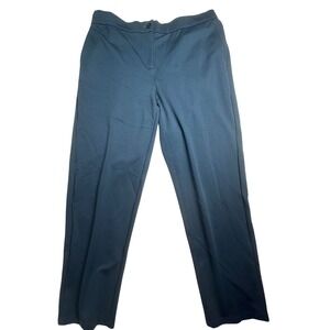 Eileen Fisher Slouchy Tencel Blue Lyocell Blend Ankle Pants Size Large L/G Teal